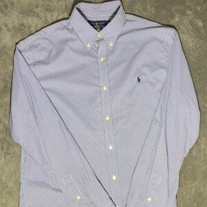 Polo Ralph Lauren Button Down Shirt Sz XXL Slim Fit Performance Stretch Check